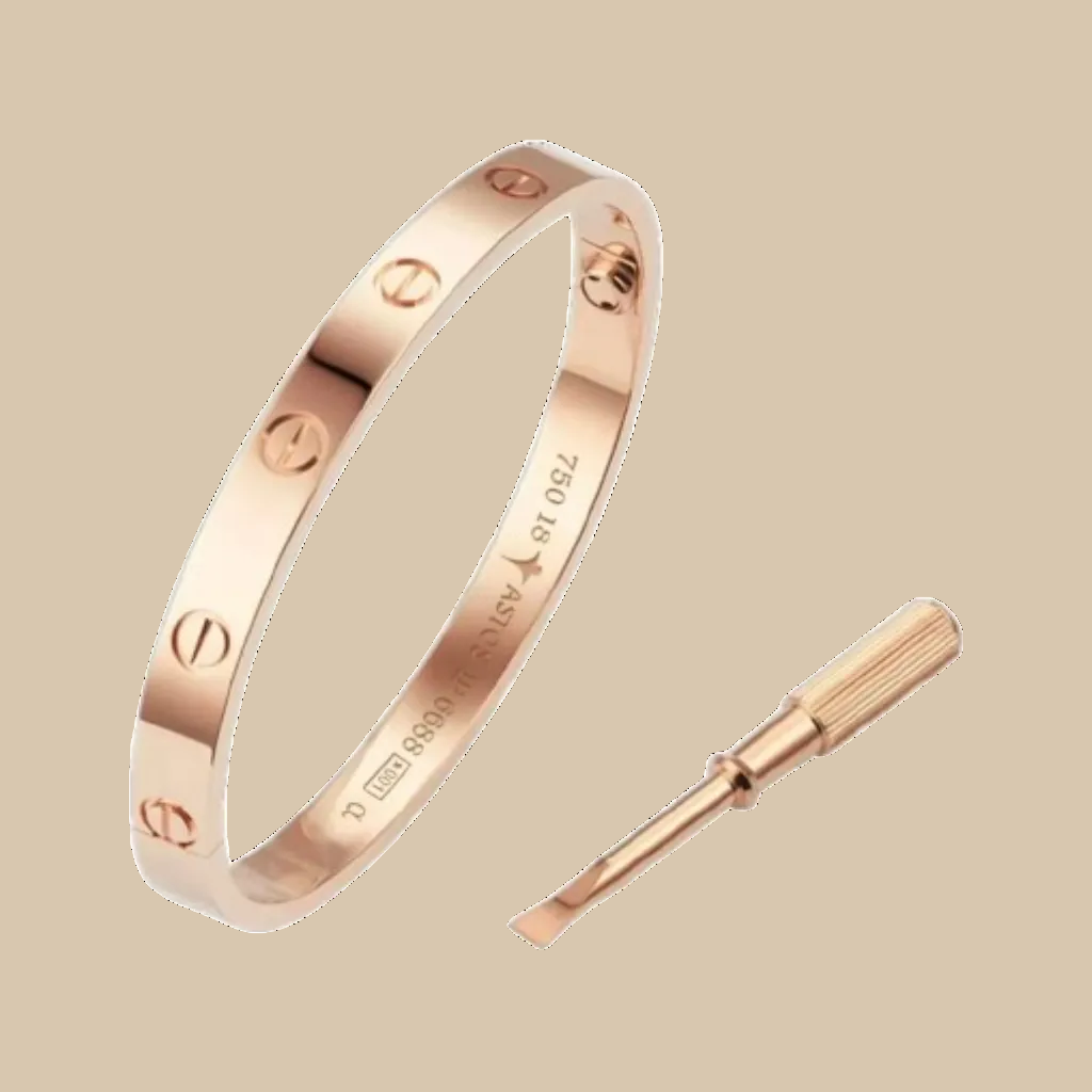 Screw Love Bracelet - Rose Gold Plated