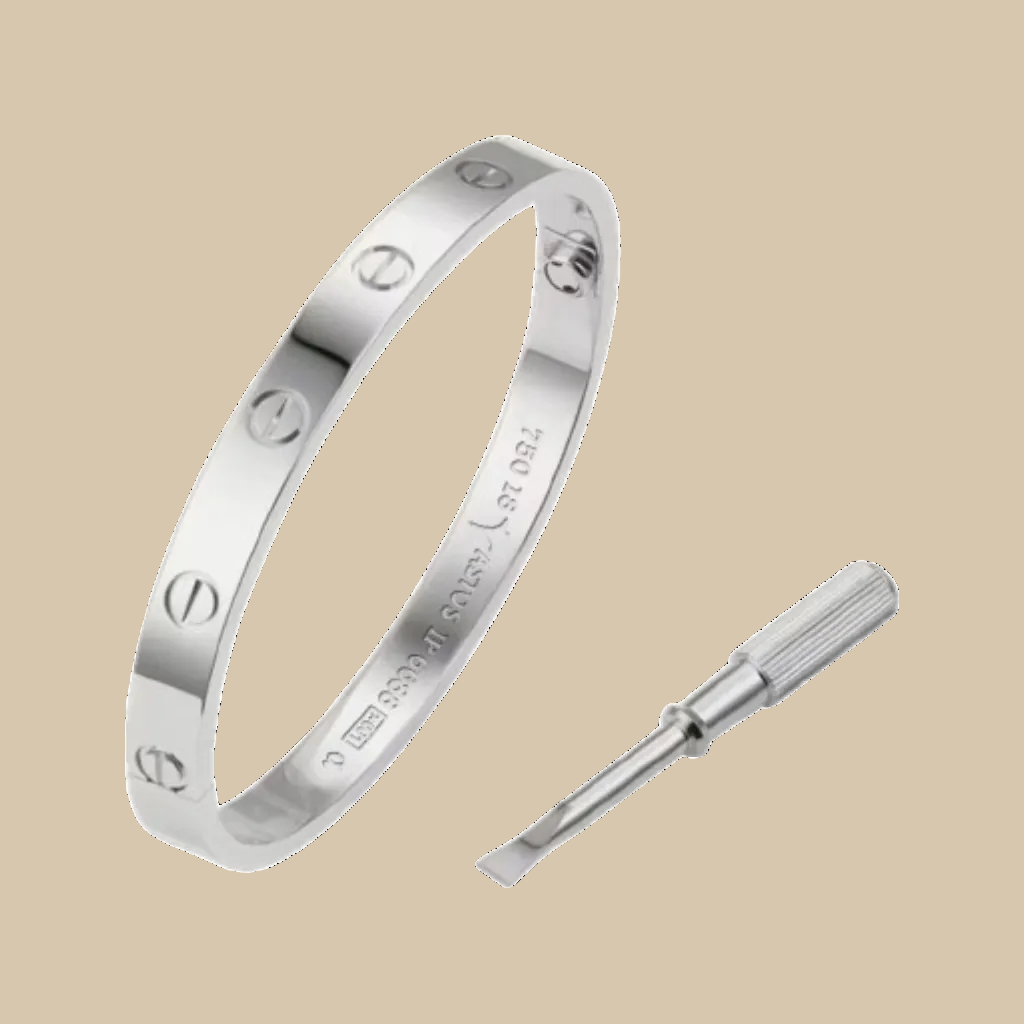 Screw Love Bracelet - Silver plated