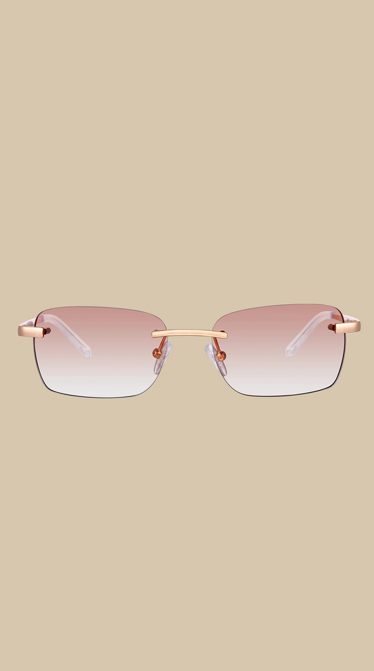 Eyewear Brown gradient | 9K Gold plated