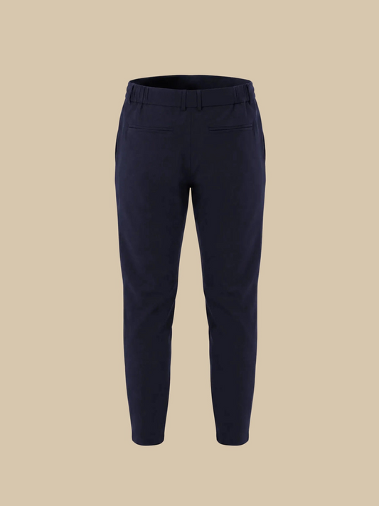 Premium pantalon navy, achteraanzicht