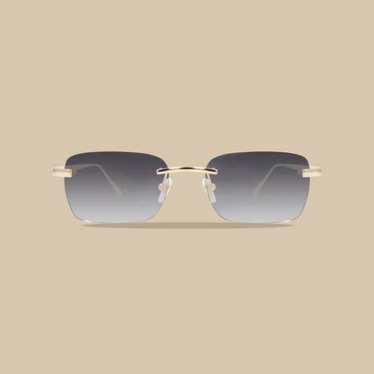 Gafas degradado negro | Bañadas en oro de 9K