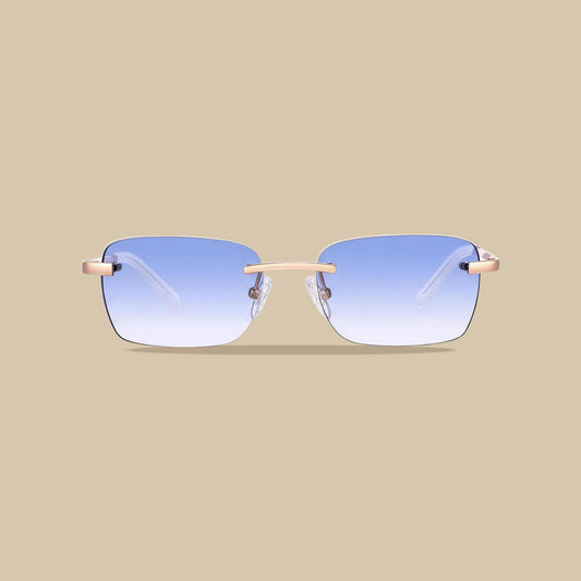 Gafas degradado azul claro | Bañadas en oro de 9K