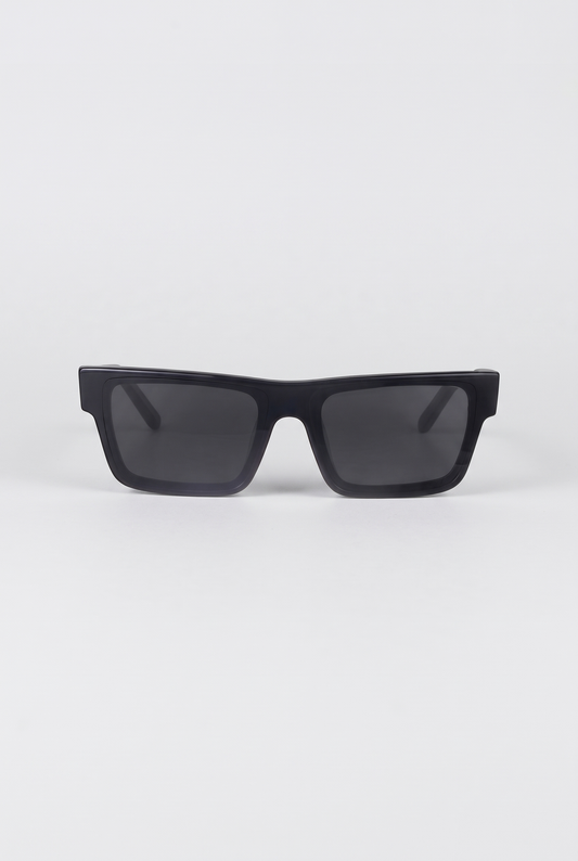 Astos Eyewear Classic Black - zwarte zonnebril, vooraanzicht