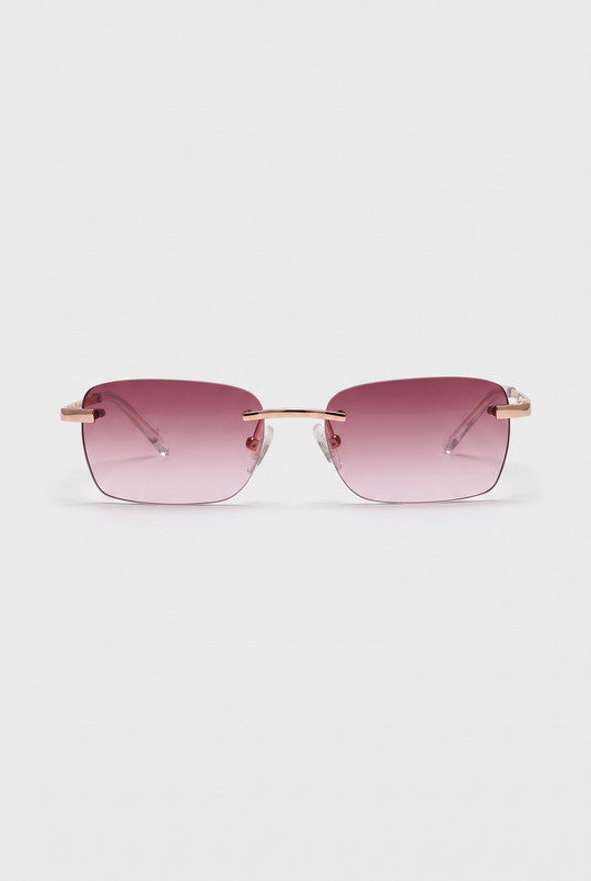 Astos Eyewear Bordeaux Gradient - randloze zonnebril, vooraanzicht
