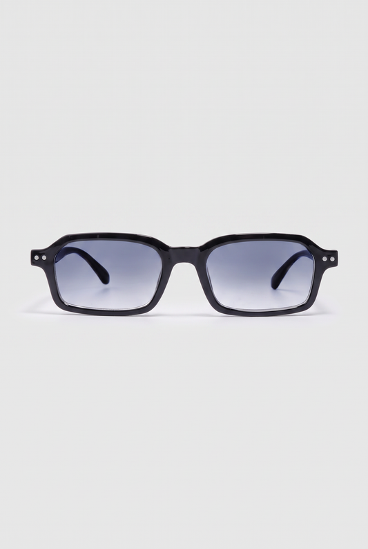 Marbella Classic zonnebril zwart montuur met grijze gradient glazen - vooraanzicht