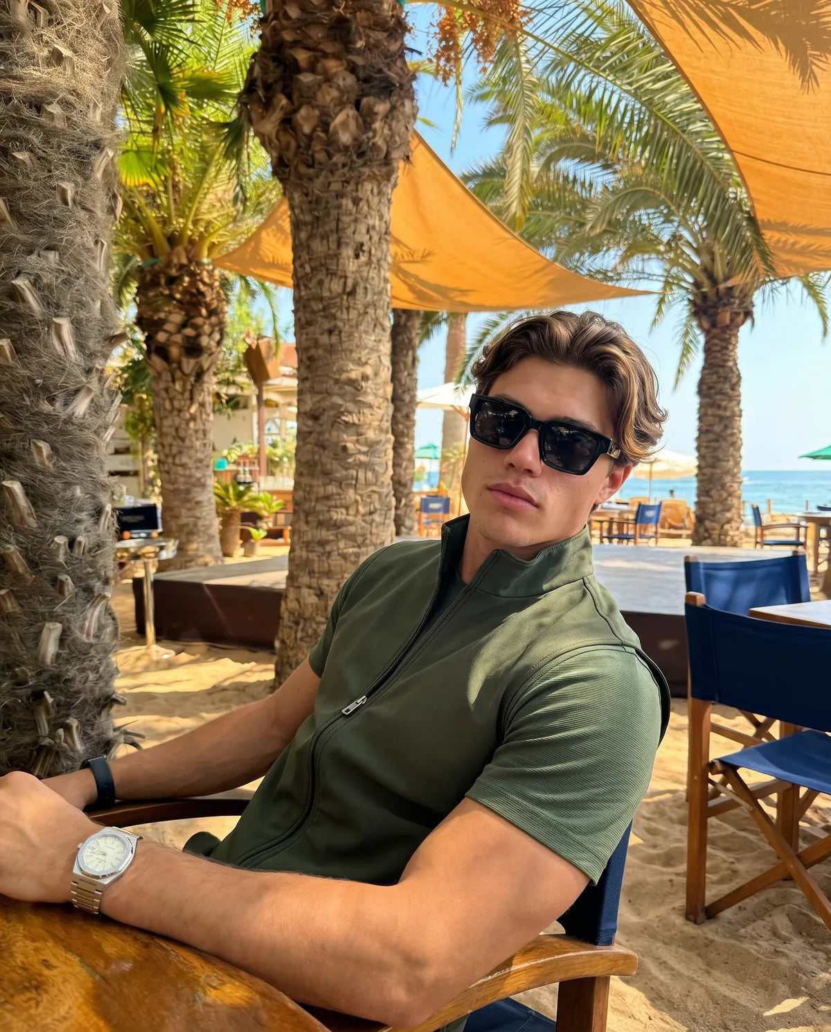 Premium glans shirt - Groen