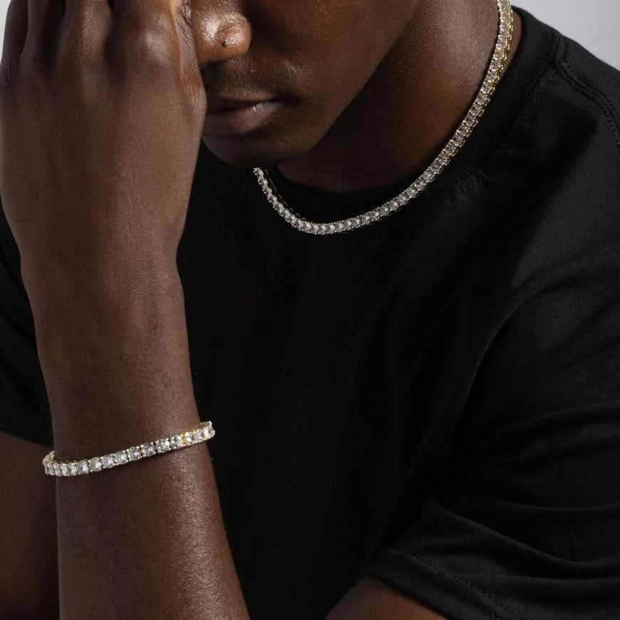 Tennis Chain - White Gold Plated