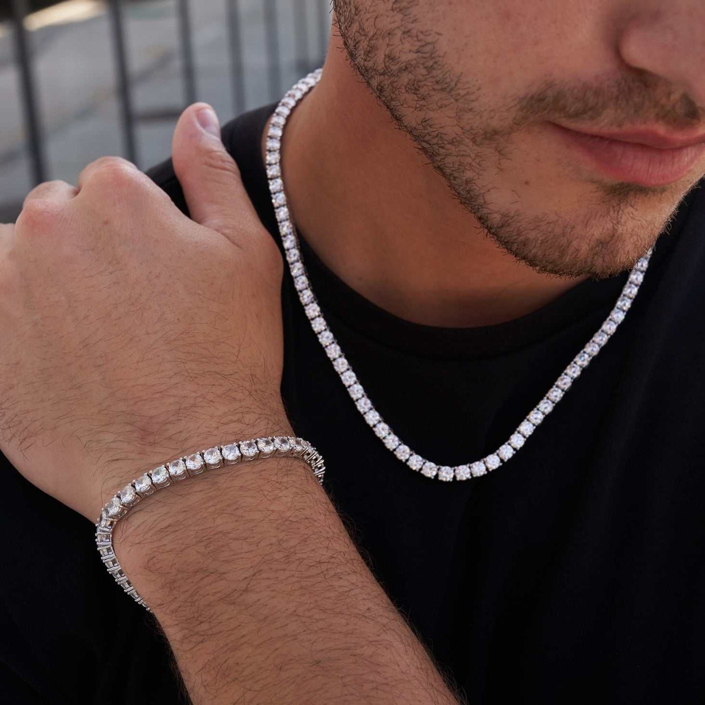 Tennis Bracelet - White Gold Plated