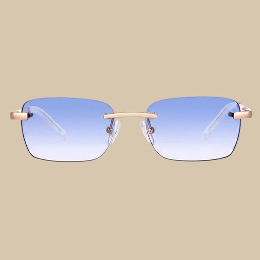 Eyewear Light Blue Gradient | 9K Gold plated