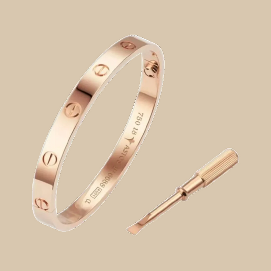 Screw Love Bracelet - Rose Gold Plated