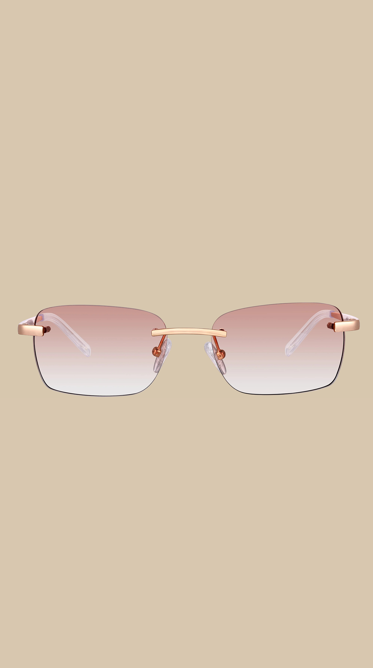 Eyewear Brown gradient  | 9K Gold plated
