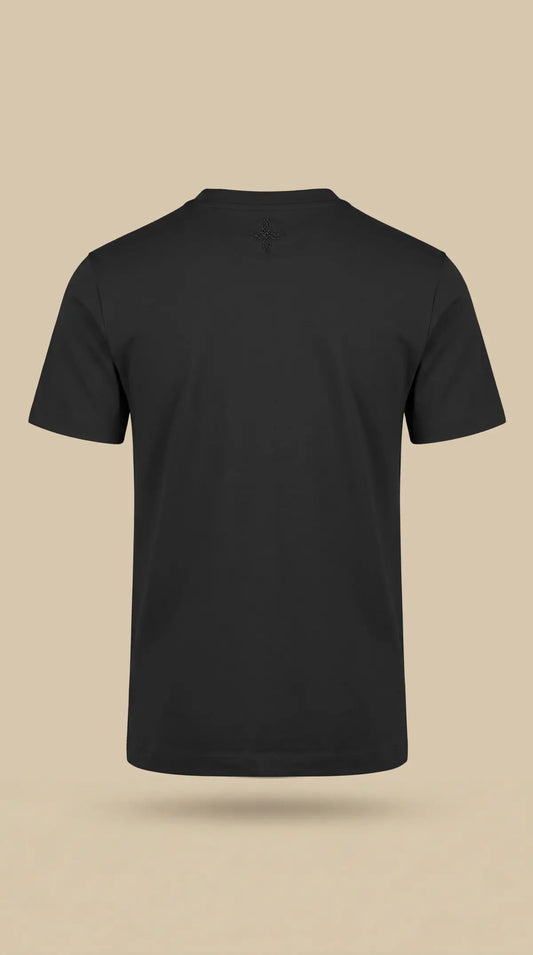 Premium glans shirt - Zwart