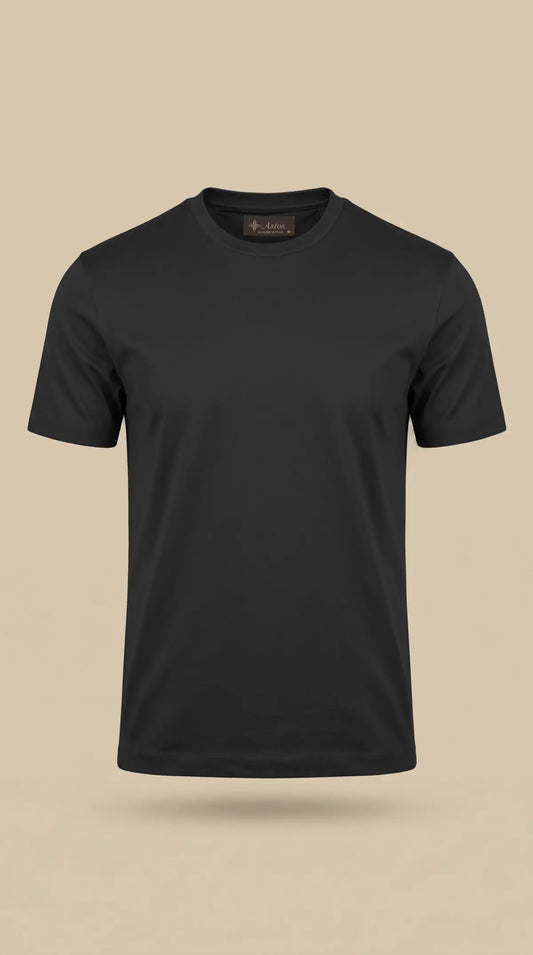 Premium glans shirt - Zwart