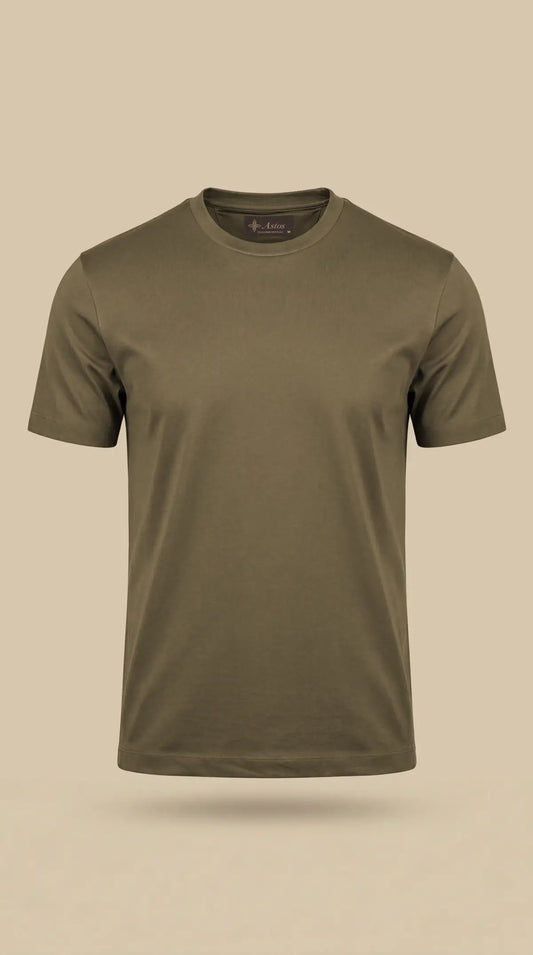 Premium glans shirt - Bruin