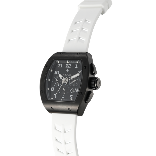 Millionaire 2.0 Black - White Strap