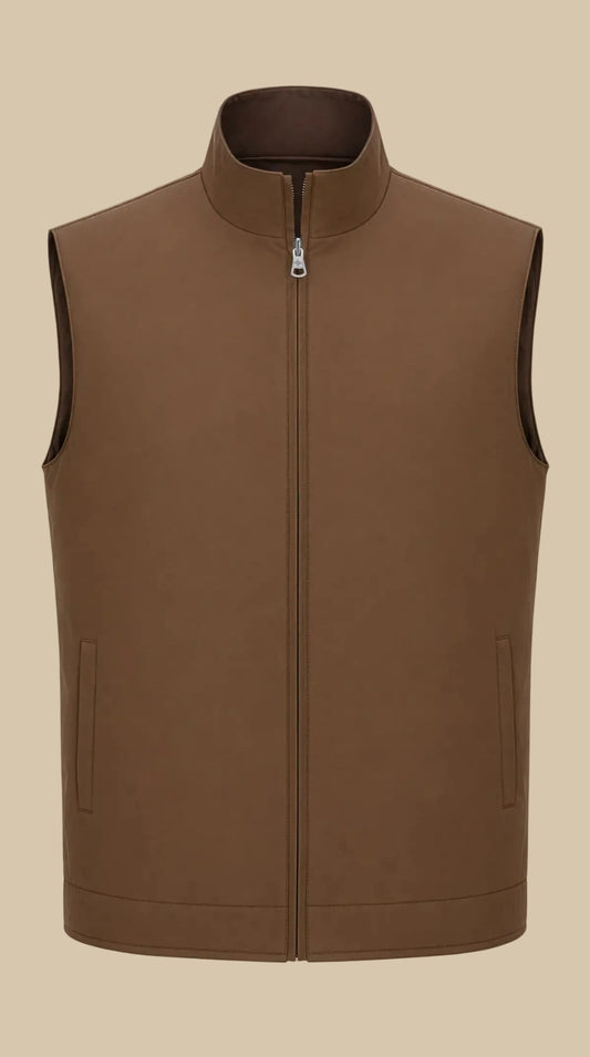 Tweezijdige Bodywarmer - Bruin