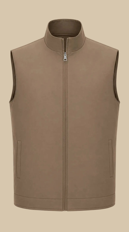 Tweezijdige Bodywarmer - Beige