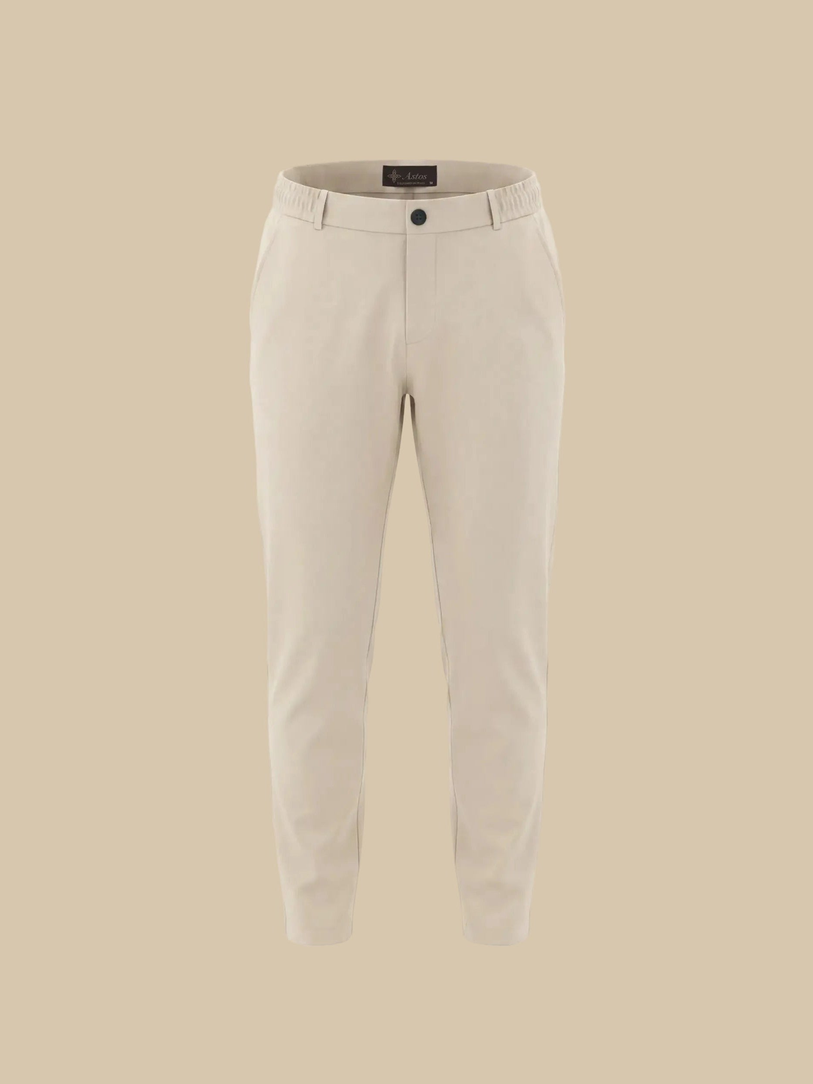 Premium pantalon beige, vooraanzicht