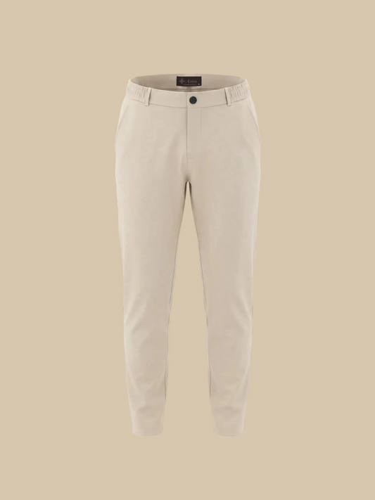 Premium pantalon beige, vooraanzicht