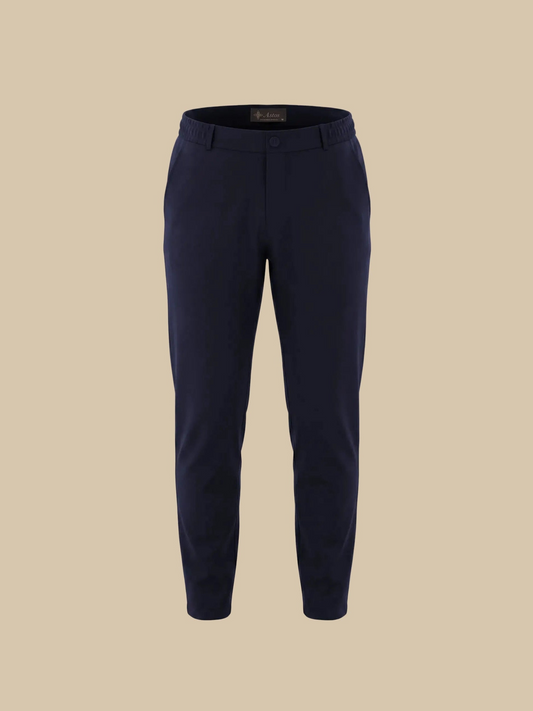 Premium pantalon navy, vooraanzicht