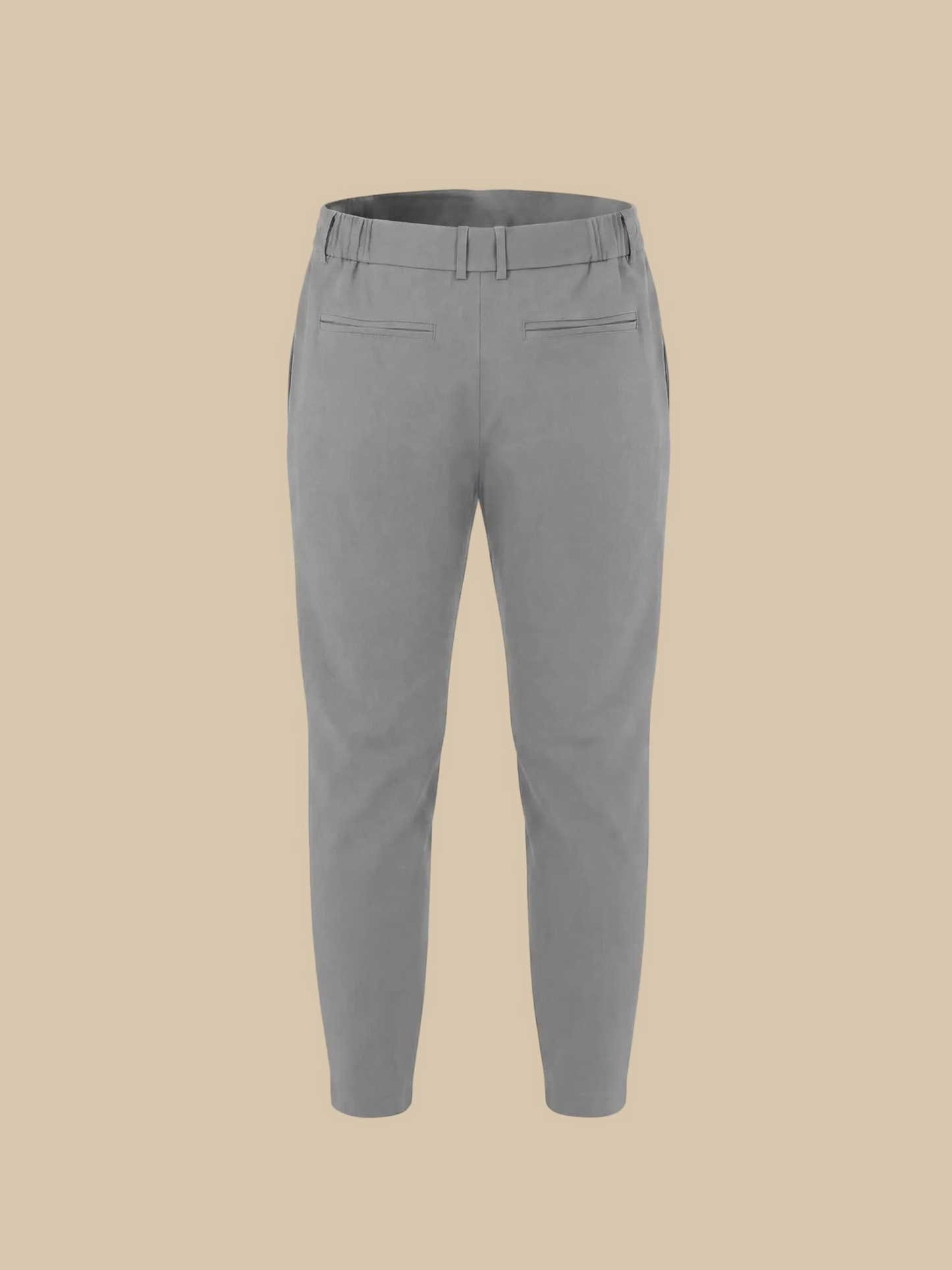 Premium pantalon grijs, achteraanzicht