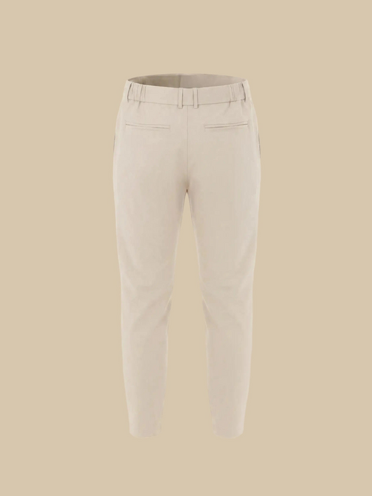 Premium pantalon beige, achteraanzicht