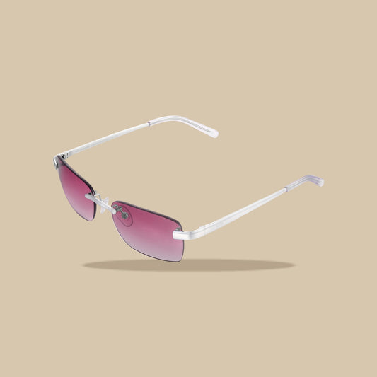 Gafas Burdeos Plata