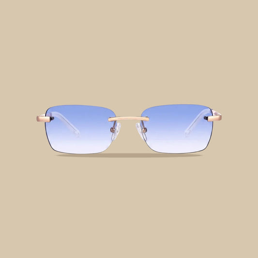 Gafas degradado azul claro | Bañadas en oro de 9K