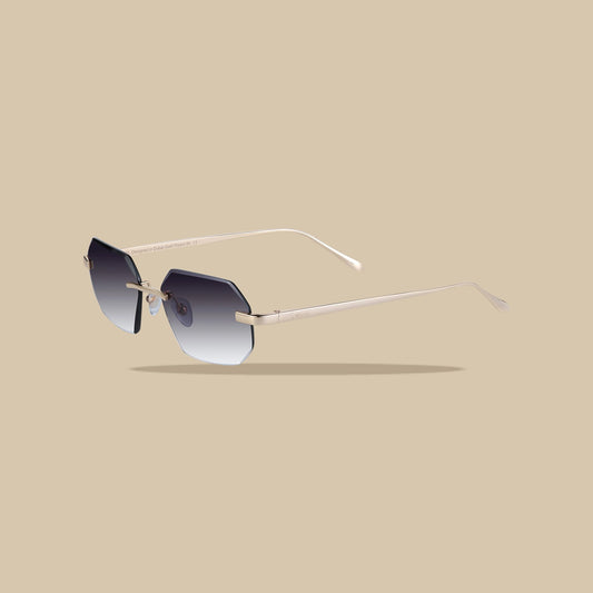 Diamond Cut eyewear zwart transparant, vooraanzicht