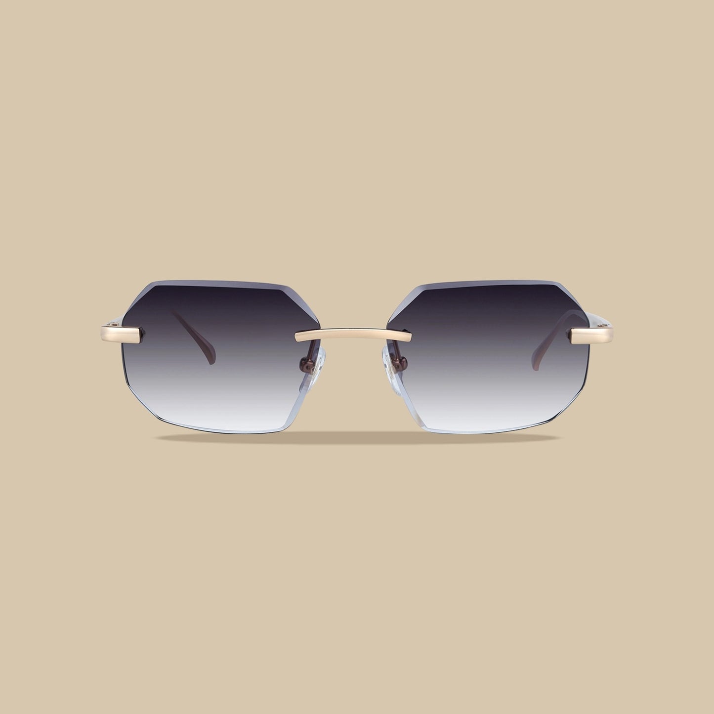 Diamond Cut eyewear zwart transparant, zijaanzicht
