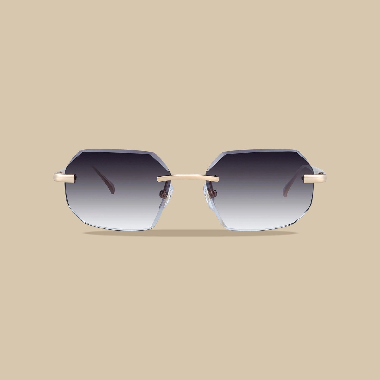 Diamond Cut eyewear zwart transparant, zijaanzicht