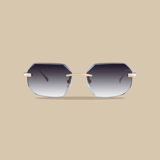Diamond Cut eyewear zwart transparant, zijaanzicht