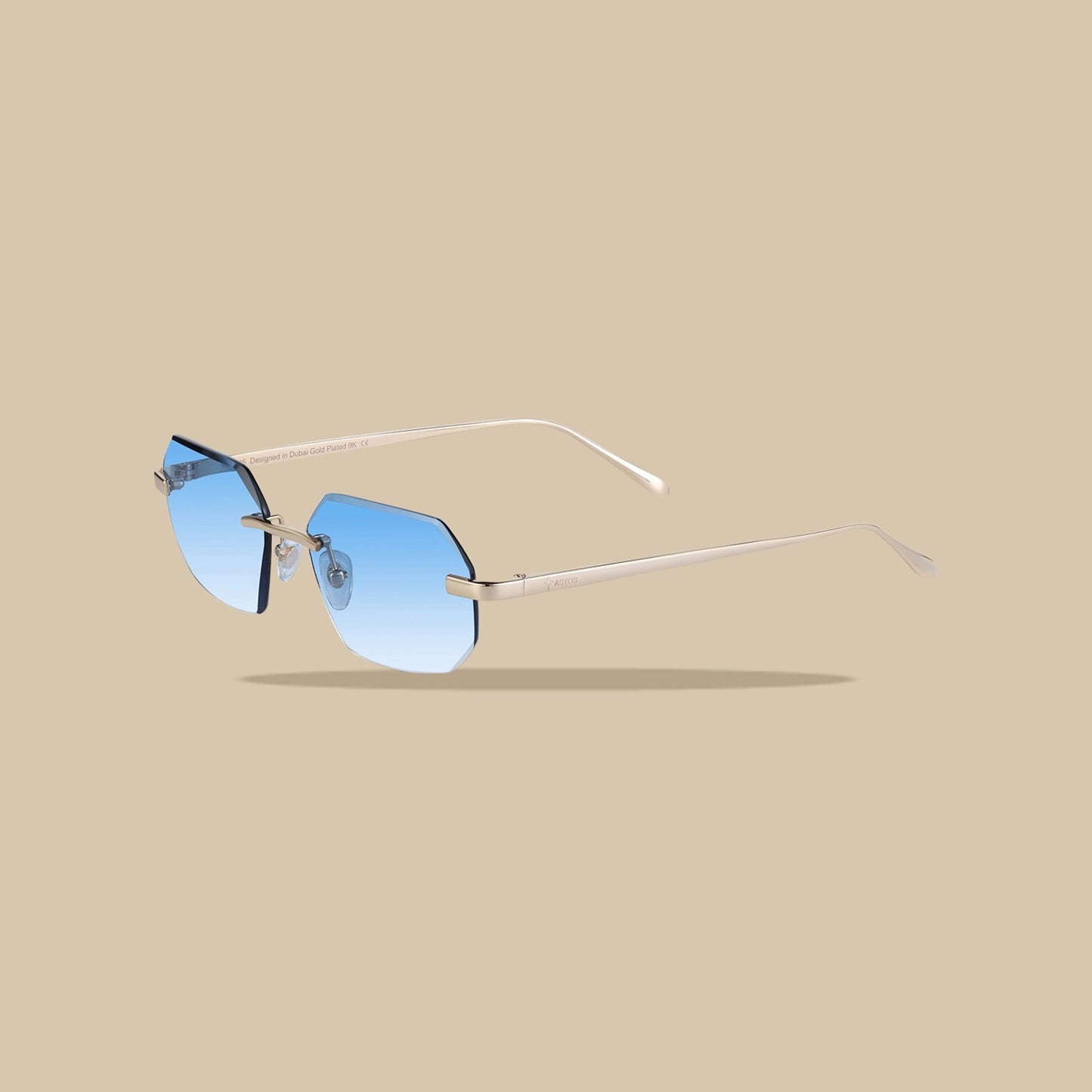 Brille Diamond Cut Himmelblau