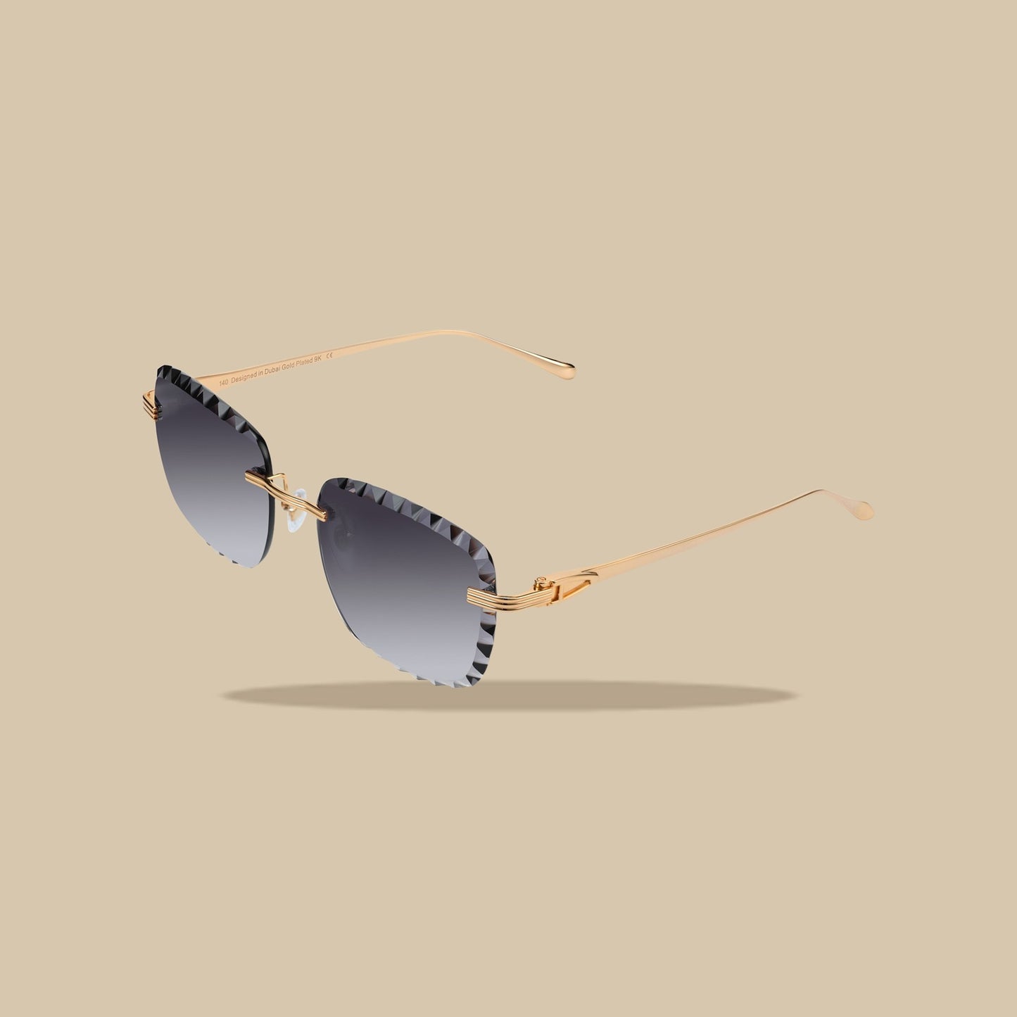 Brille Premium Diamond Cut Schwarz