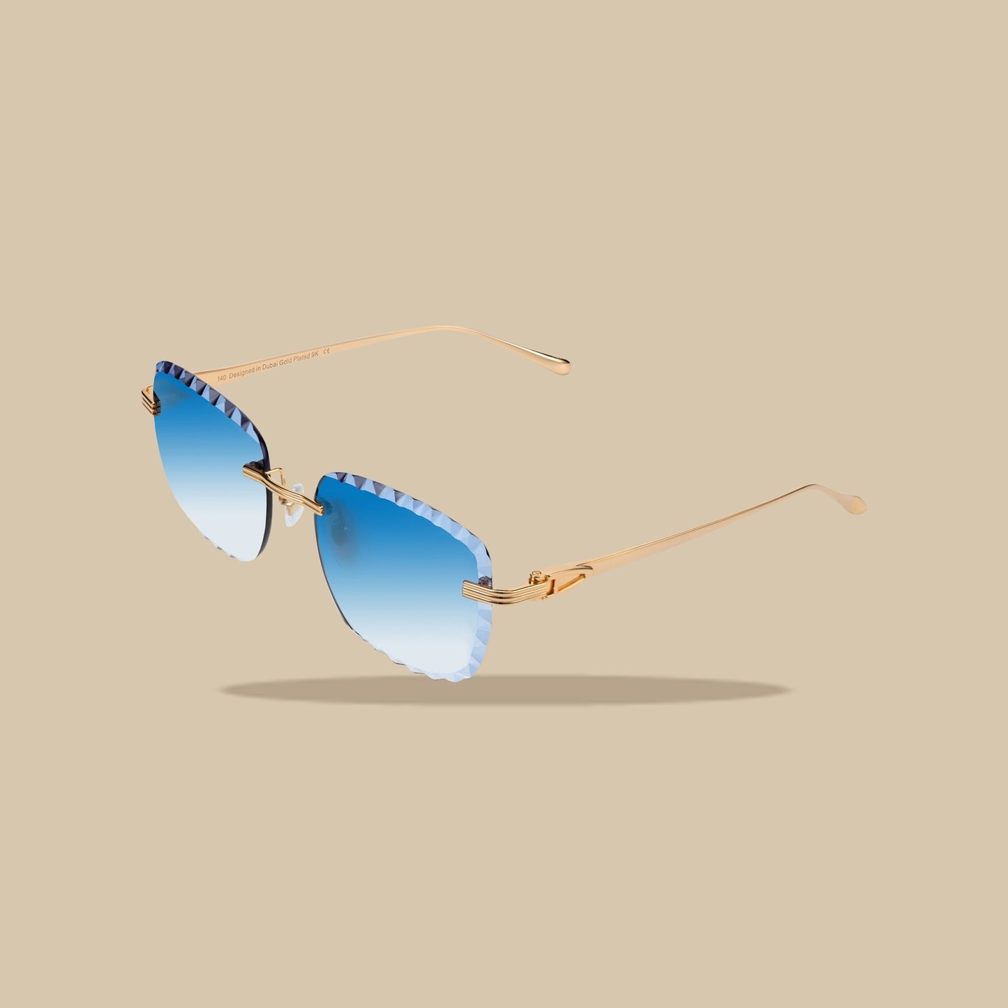 Brille Premium Diamond Cut Hellblau