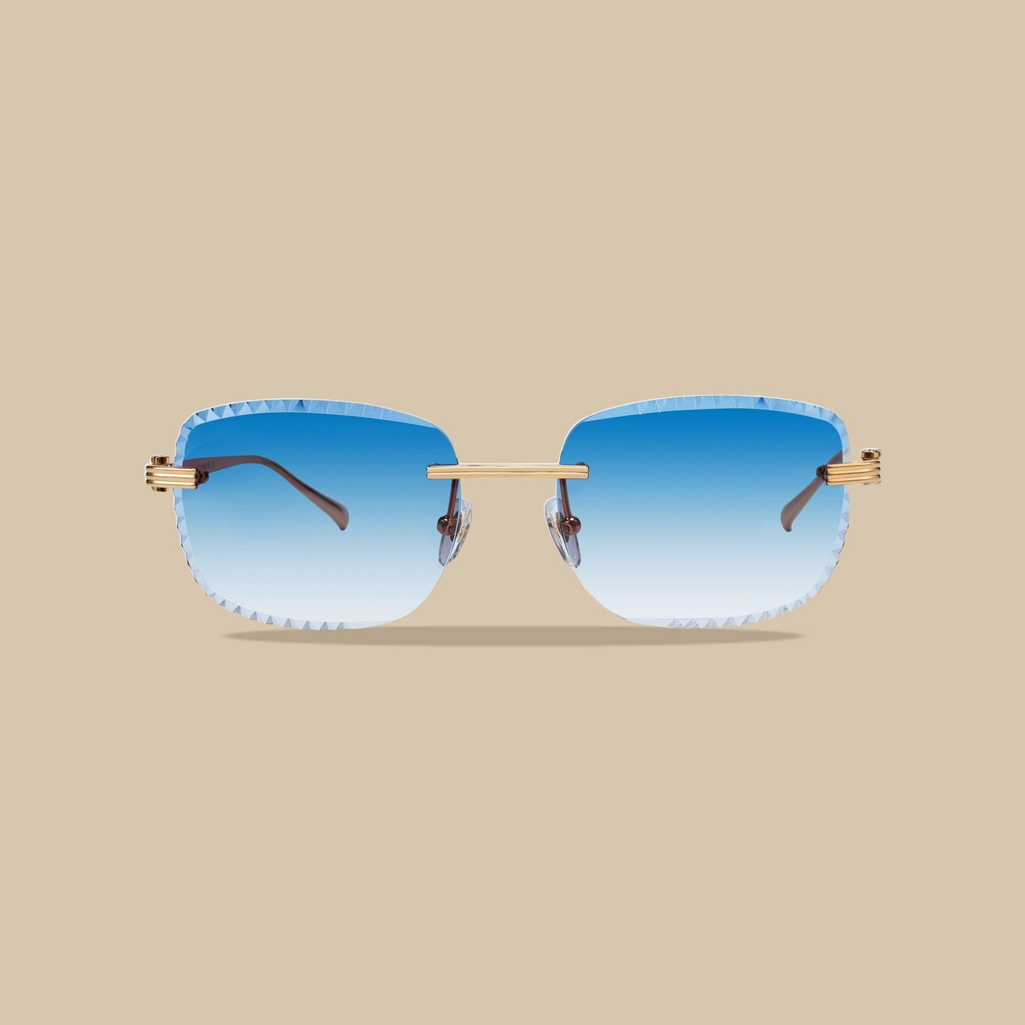 Brille Premium Diamond Cut Hellblau