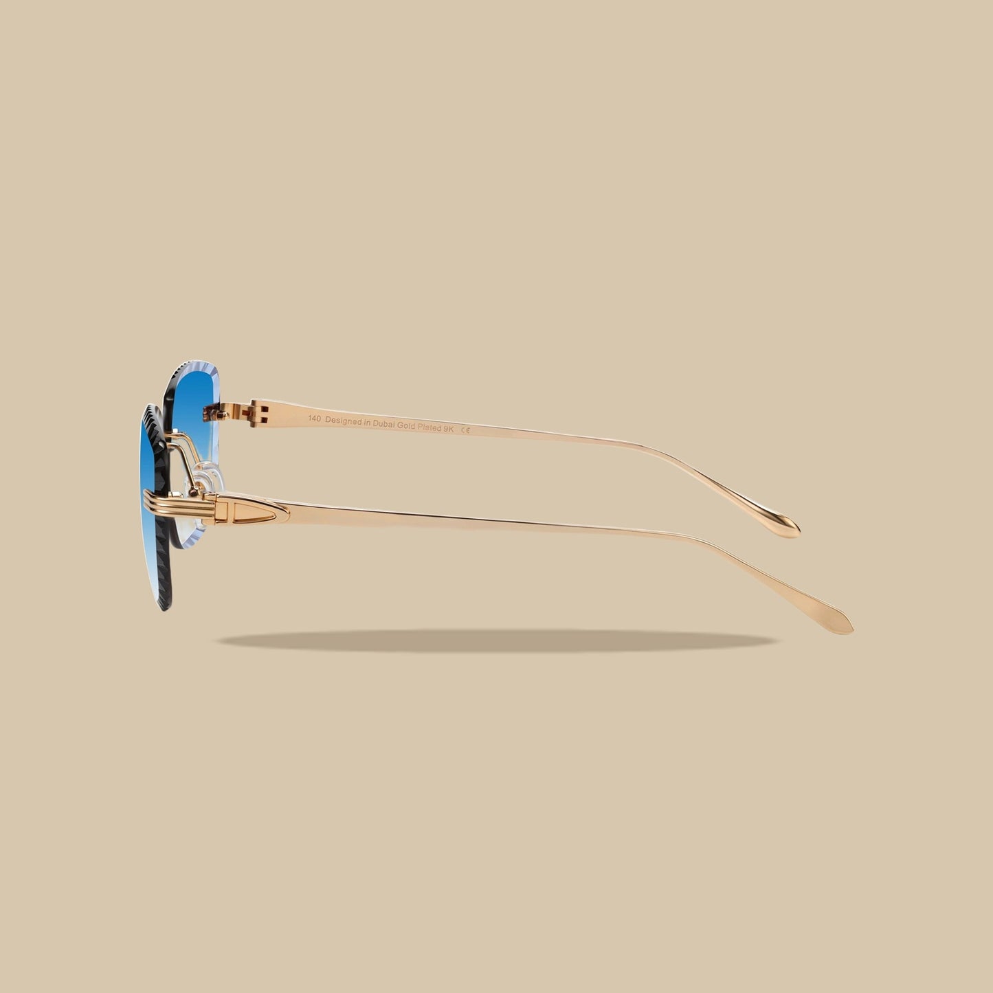 Brille Premium Diamond Cut Hellblau