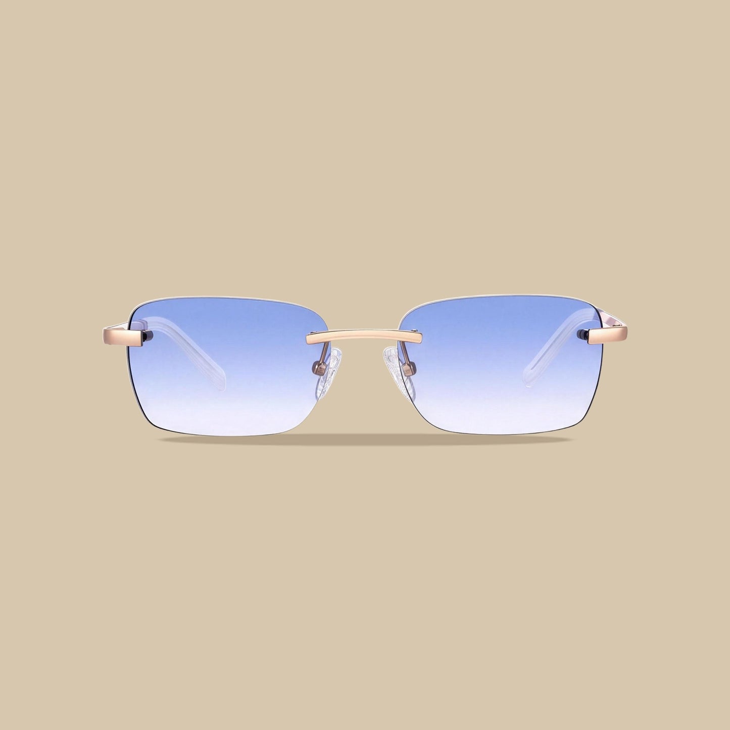 Eyewear Light Blue Gradient | 9K Gold plated