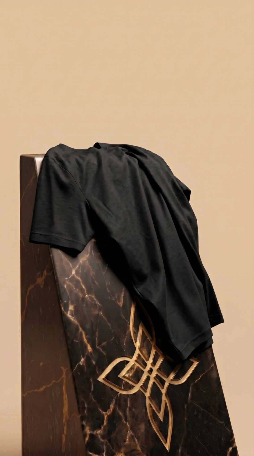 Premium glans shirt - Black