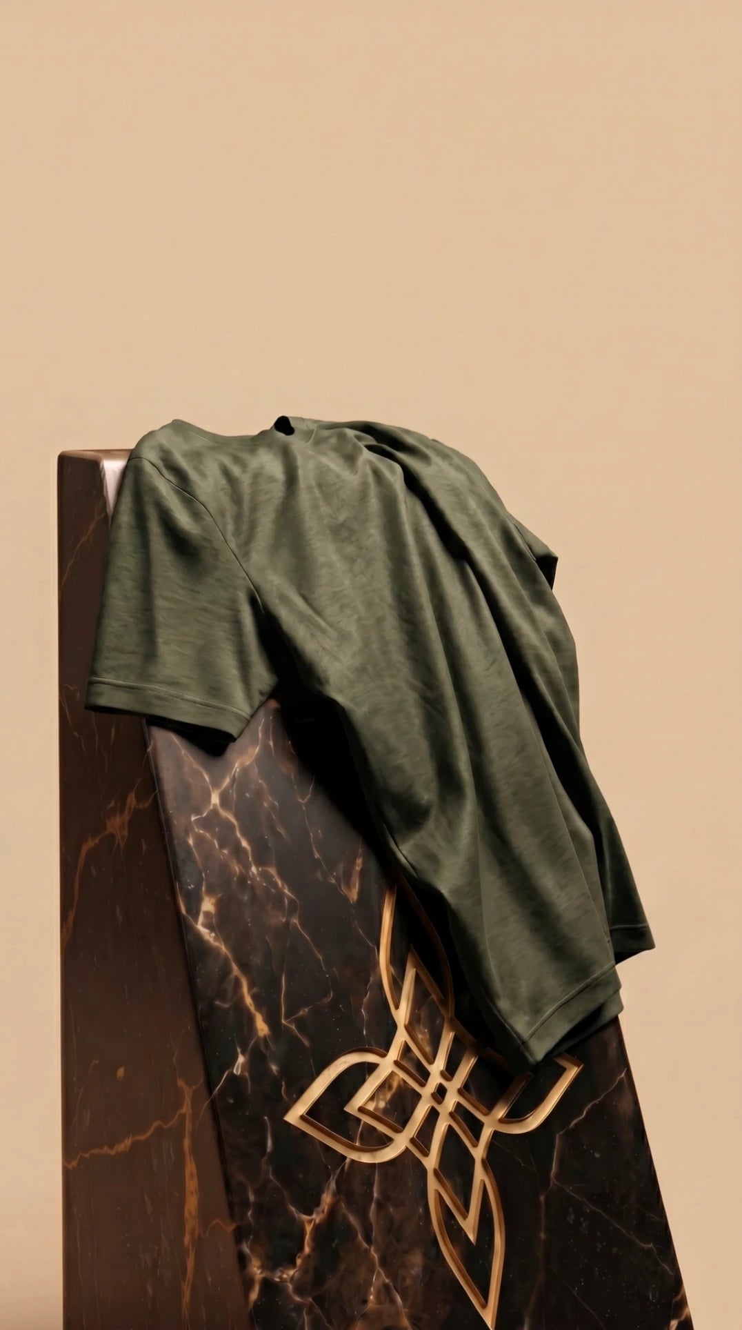 Premium glans shirt - Groen