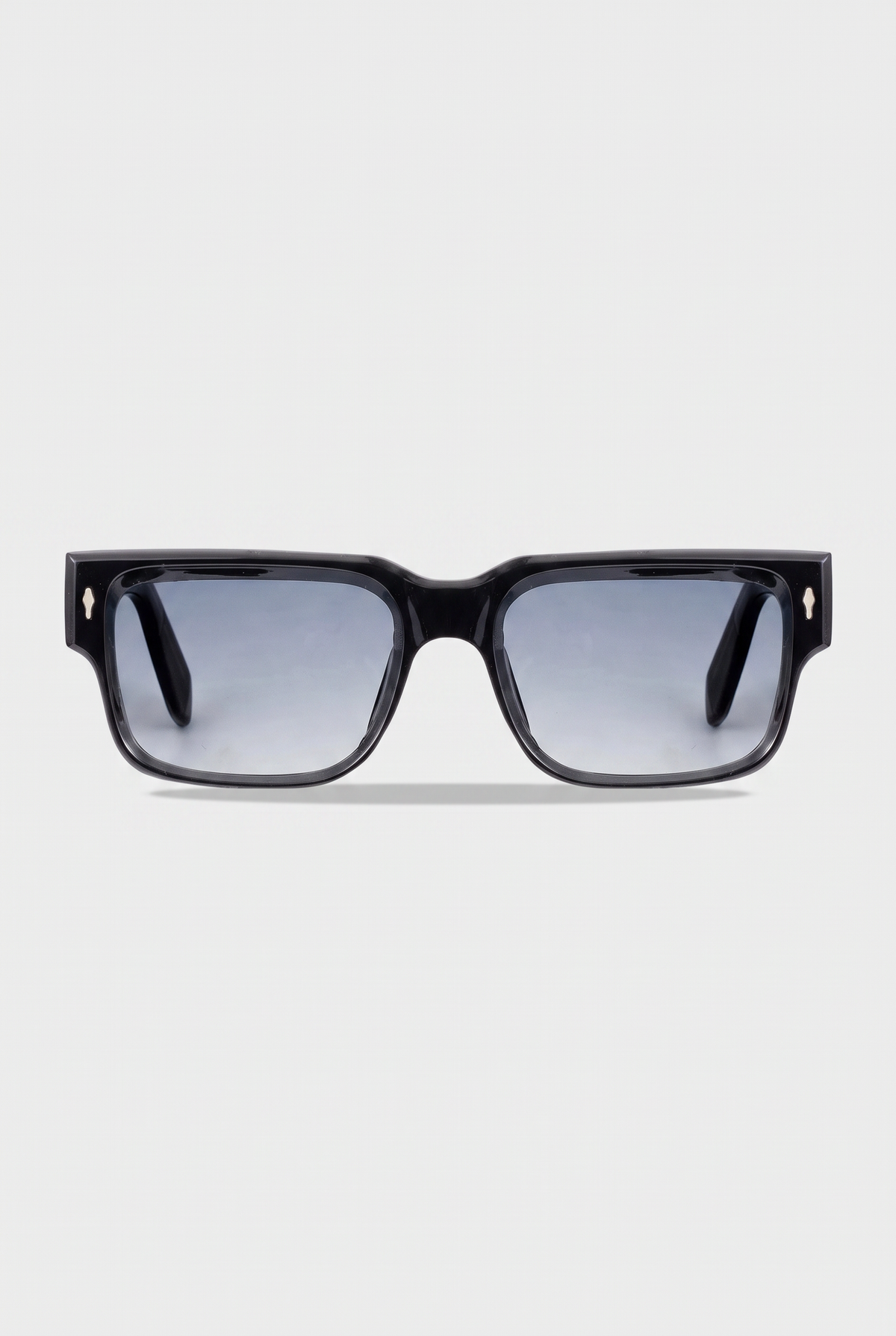 Marbella Bold zonnebril zwart montuur met grijze gradient glazen - vooraanzicht