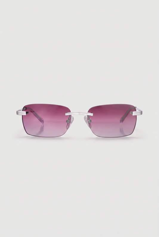 Eyewear Bordeaux Silver zonnebril bordeaux glazen zilver montuur - vooraanzicht