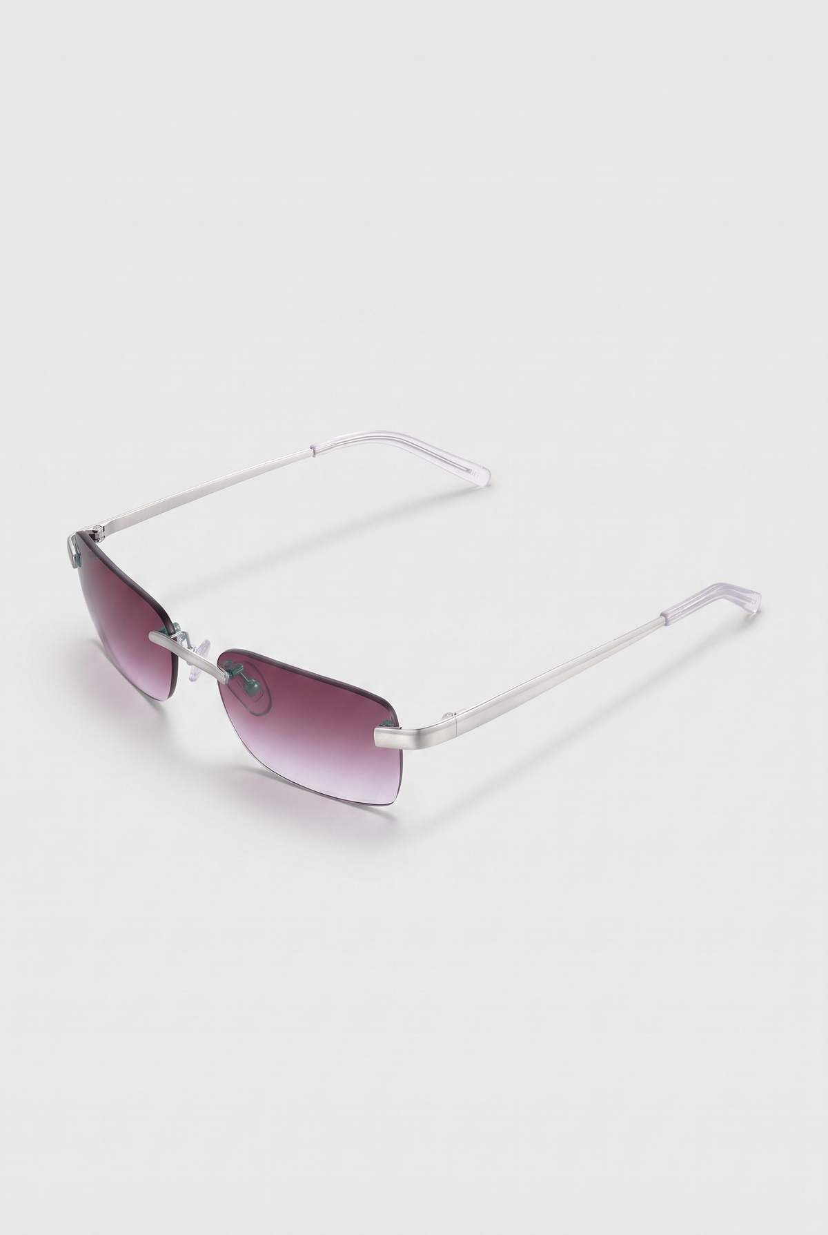Eyewear Bordeaux Silver zonnebril bordeaux glazen zilver montuur - schuin aanzicht