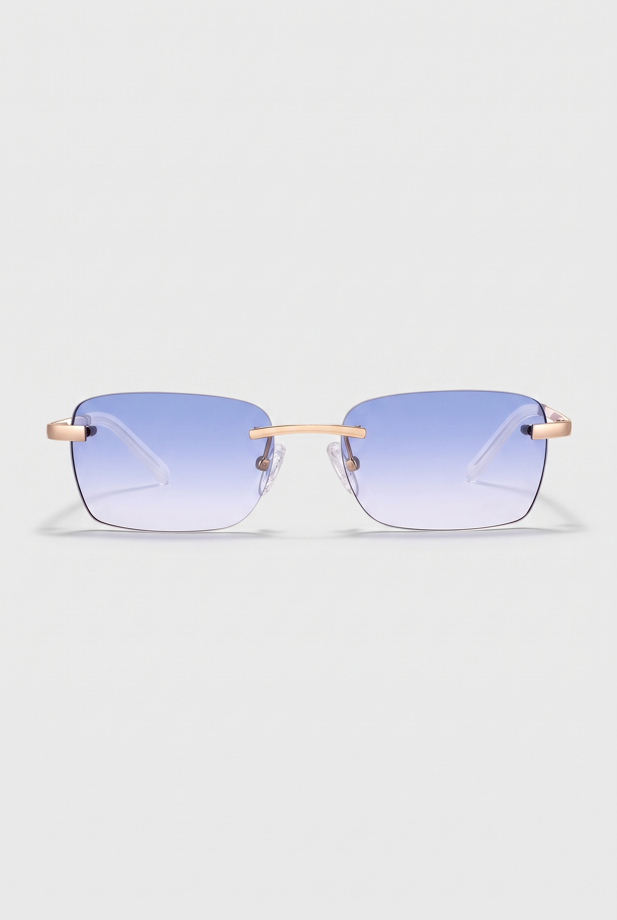 Astos Eyewear Light Blue Gradient - randloze zonnebril, vooraanzicht