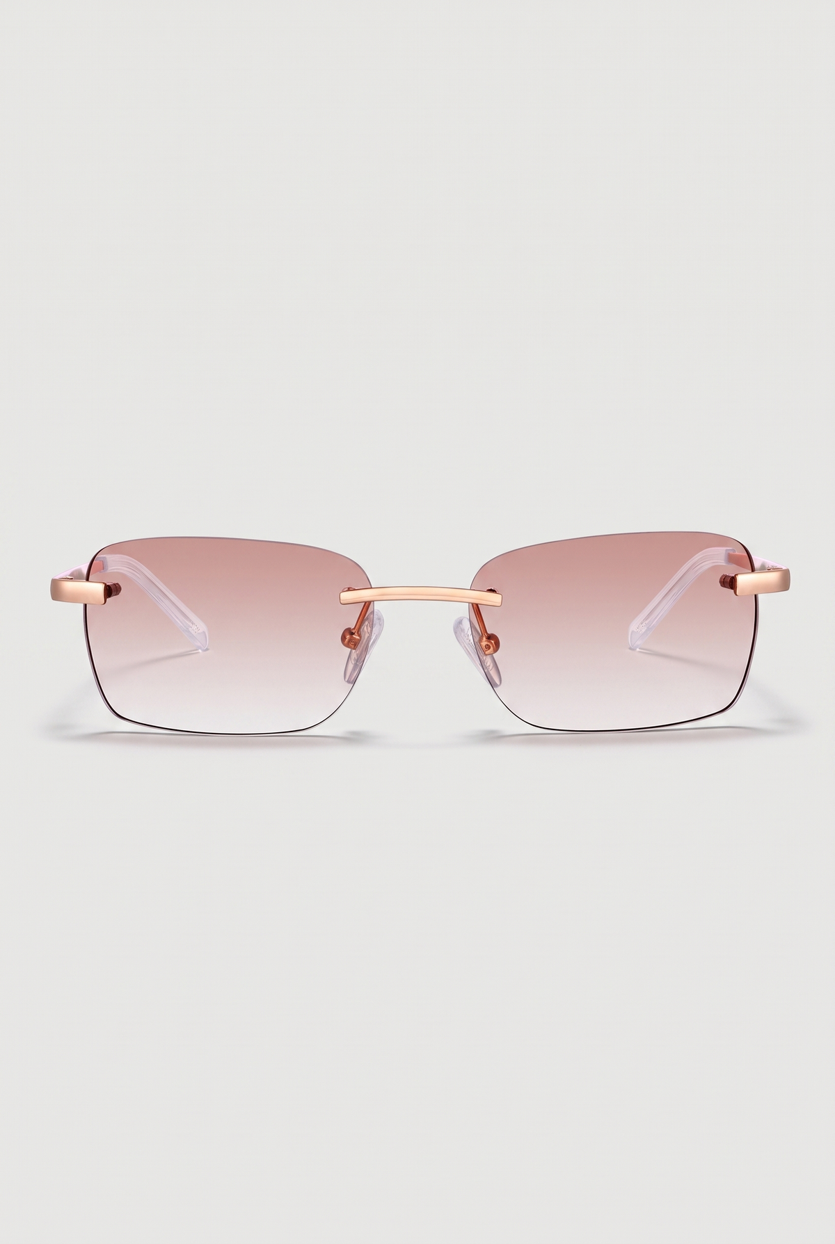 Astos Women's Eyewear Brown Gradient - randloze zonnebril, vooraanzicht