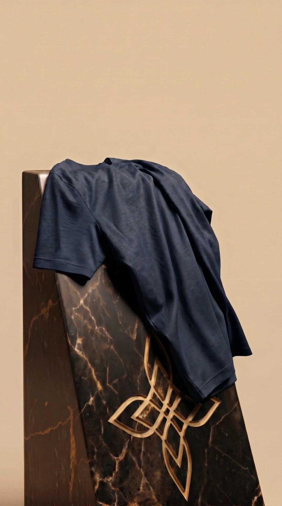 Premium glans shirt - Navy
