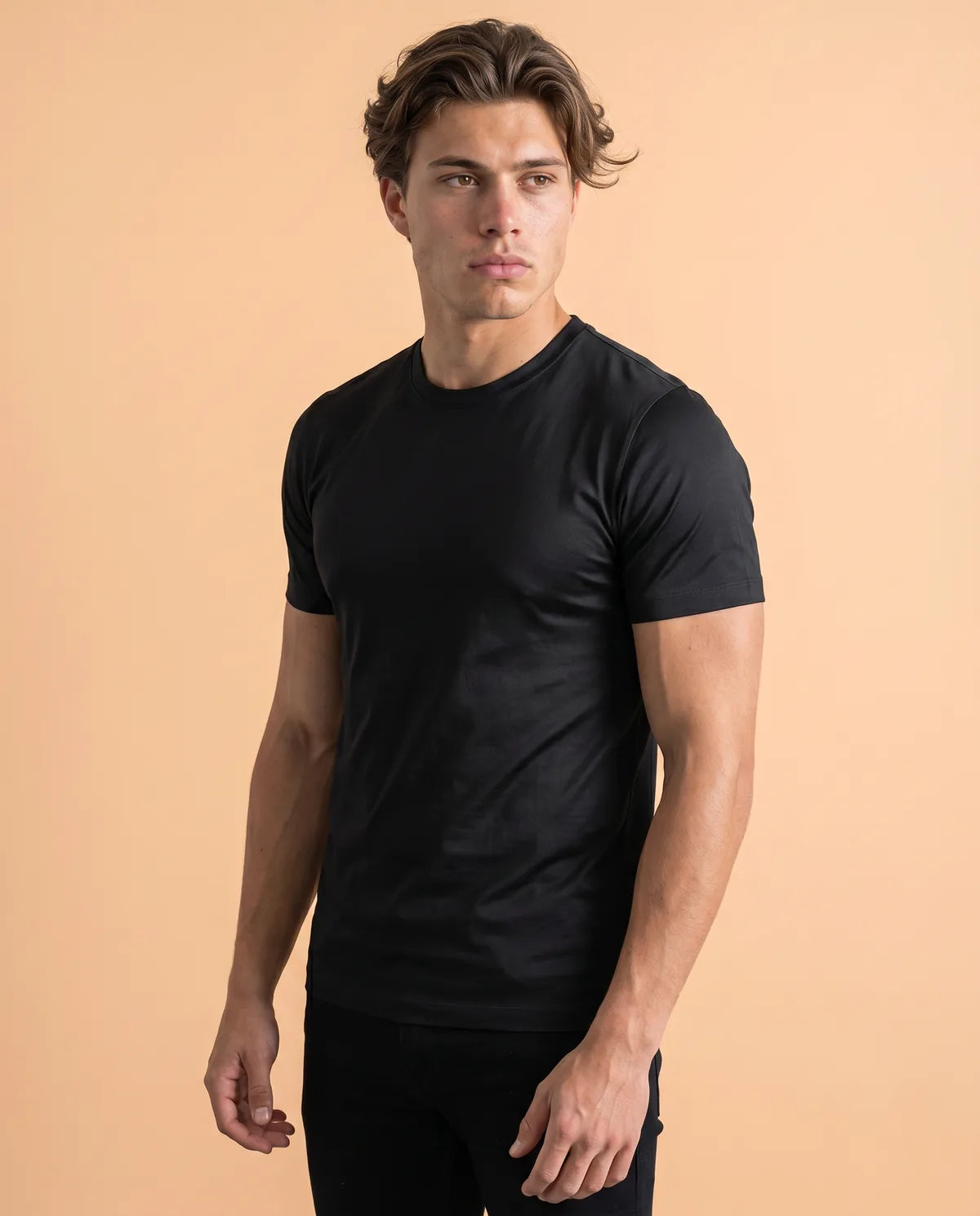 Premium glans shirt - Black