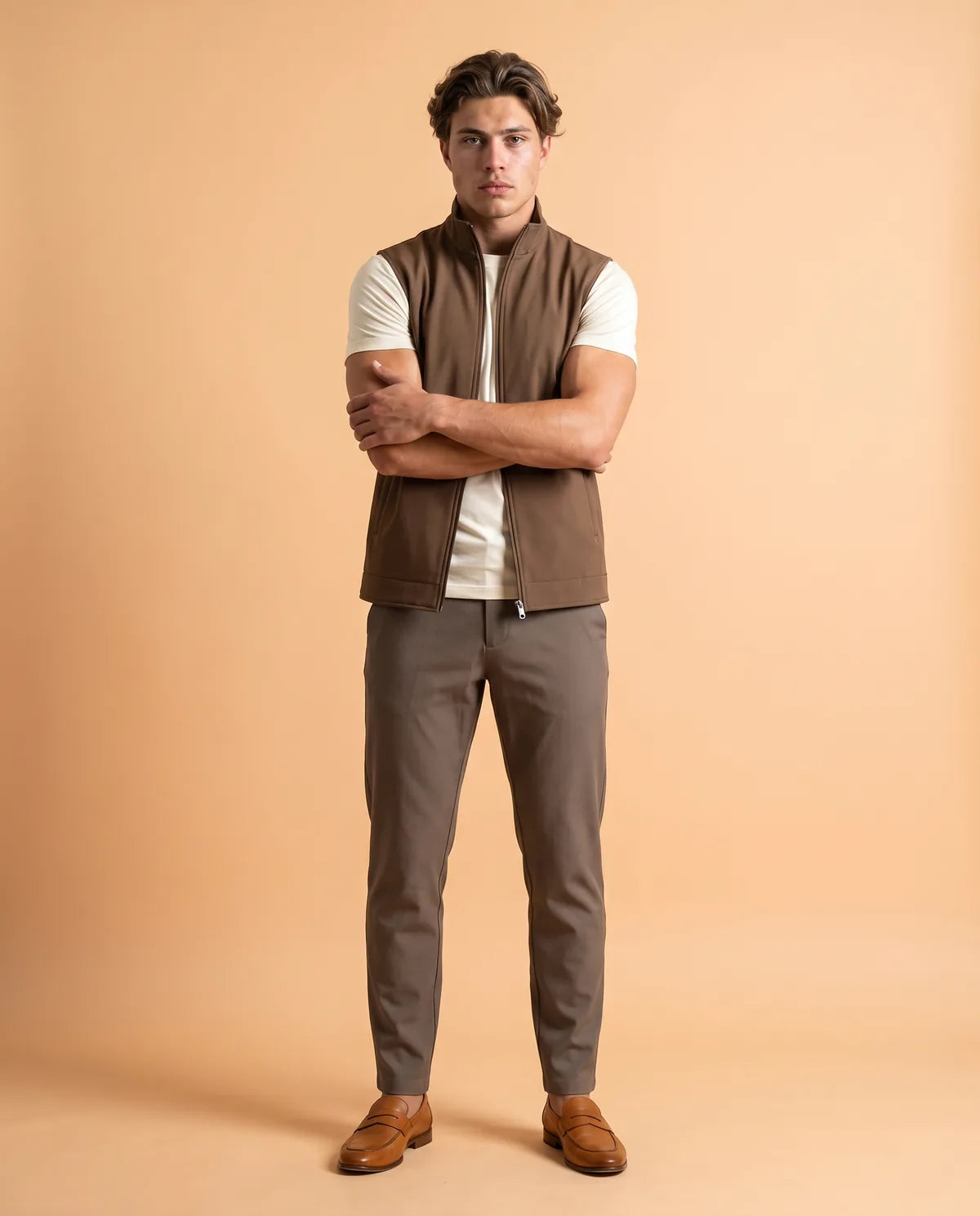 Tweezijdige Bodywarmer - Brown