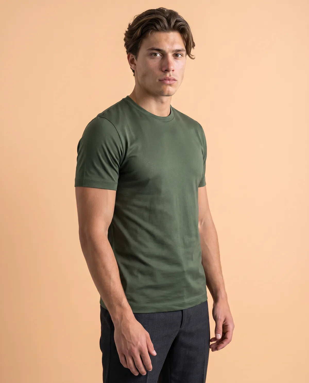 Premium glans shirt - Groen