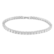 Men's Tennis Bracelet - White Gold